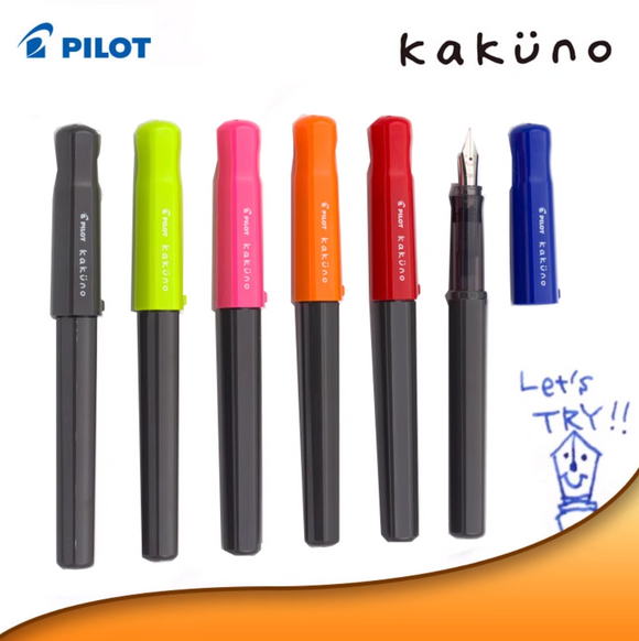 (大甩賣)PILOT 百樂牌 kakuno 黑色版微笑鋼筆